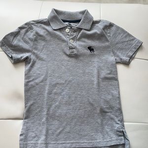 Abercrombie kids gray polo shirt